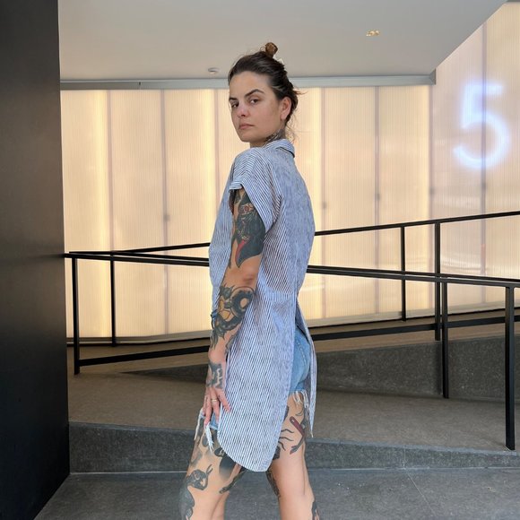 Rag & Bone Short Sleeve Button Down Shirt - Picture 6 of 15